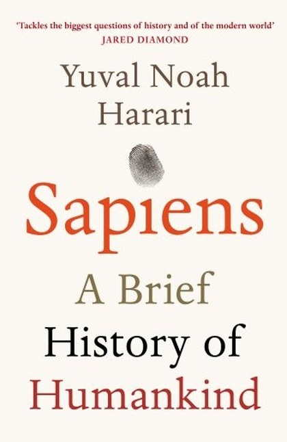 Cover of Sapiens by Yuval Noah Harari