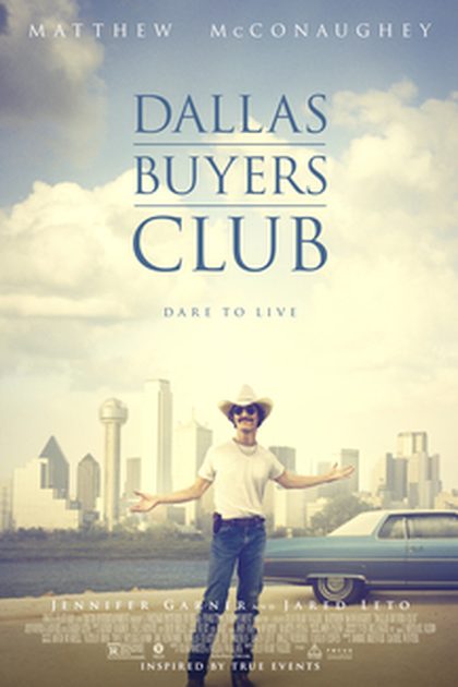 Poster for Dallas Buyers Club, directed by Jean-Marc Vallée