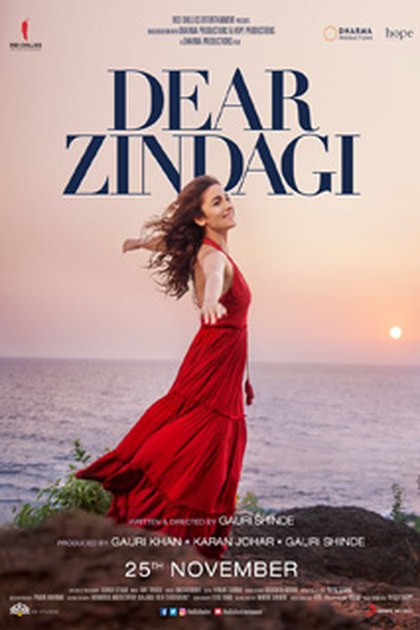 Poster for Dear Zindagi, directed by Gauri Shinde