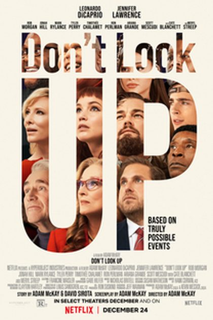 Poster for Don't Look Up, directed by Adam McKay