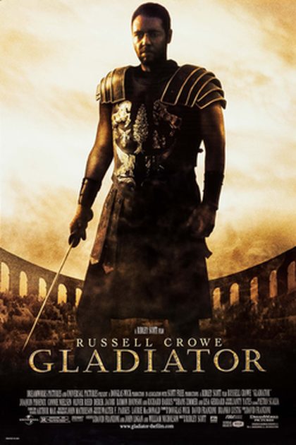 Poster for Gladiator, directed by Ridley Scott