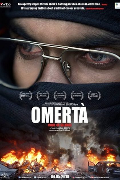 Poster for Omertà, directed by Hansal Mehta