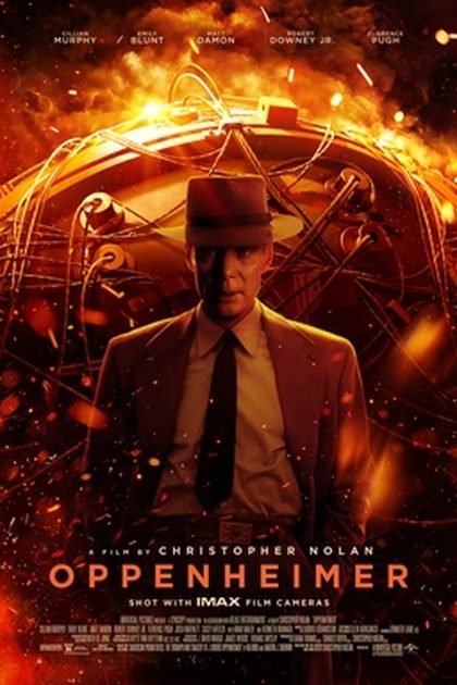 Poster for Oppenheimer, directed by Christopher Nolan