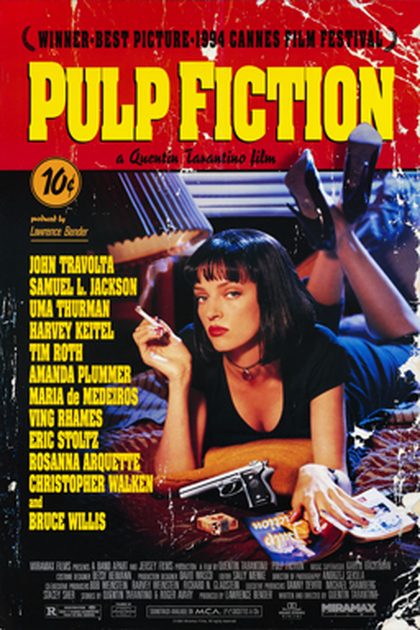 Poster for Pulp Fiction, directed by Quentin Tarantino