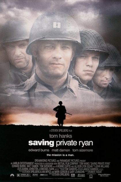 Poster for Saving Private Ryan, directed by Steven Spielberg