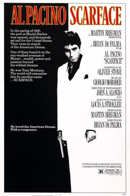 Poster for Scarface, directed by Brian De Palma