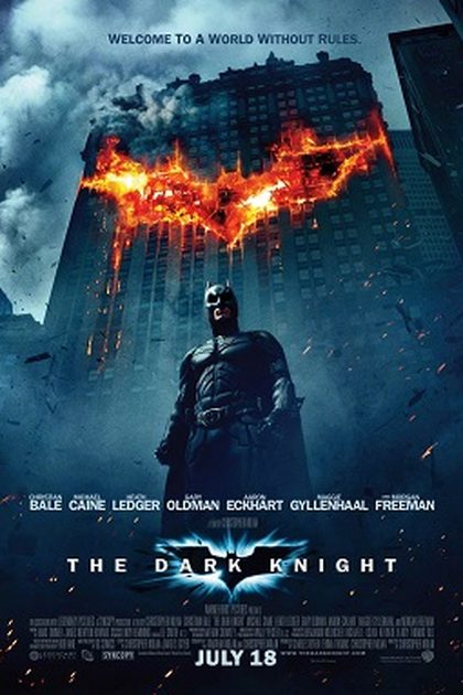 Poster for The Dark Knight, directed by Christopher Nolan