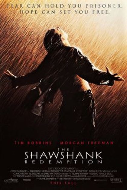 Poster for The Shawshank Redemption, directed by Frank Darabont
