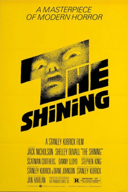 Poster for The Shining, directed by Stanley Kubrick