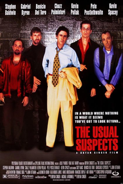 Poster for The Usual Suspects, directed by Bryan Singer