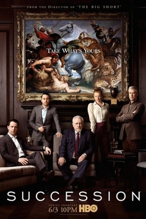 Poster for Succession, created by Jesse Armstrong